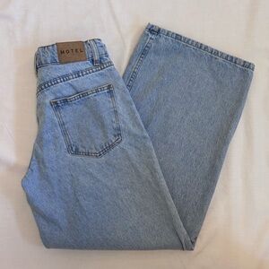 Motel Rocks Blue Relaxed Jeans Classic Denim Style